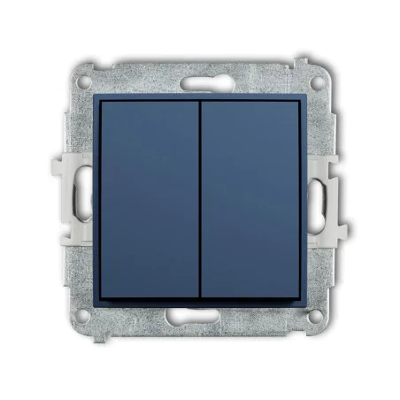 Wylaczniki-podwojne - granatowy włącznik podwójny navy blue 64mwp-2 mini karlik 