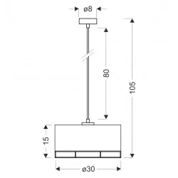 Lampy-sufitowe - lampa sufitowa wisząca loftowa1x40w e27 abażur żółty ardi 31-38388 candellux 