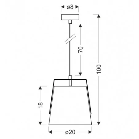 Lampy-sufitowe - lampa sufitowa wisząca żyrandol klasyczny 1x40w e27 milbury 31-38364 candellux 