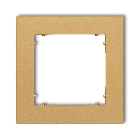 Ramki-pojedyncze - ramka pojedyncza złota 29mr-1 do serii gniazd i włączników mini karlik 
