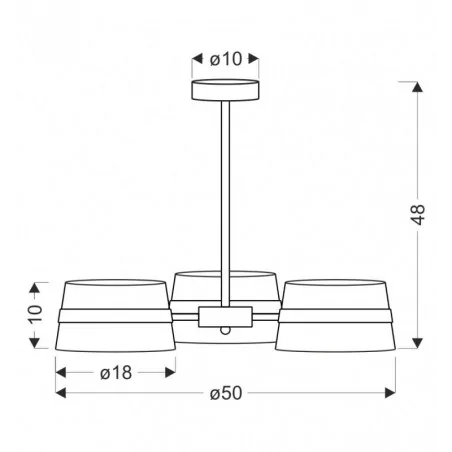 Lampy-sufitowe - lampa sufitowa potrójna e14 demy 33-38296 candellux 