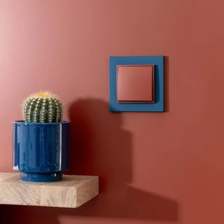 Ramki-pojedyncze - ramka pojedyncza kwadratowa niebieska 64mr-1 navy blue do serii mini karlik 