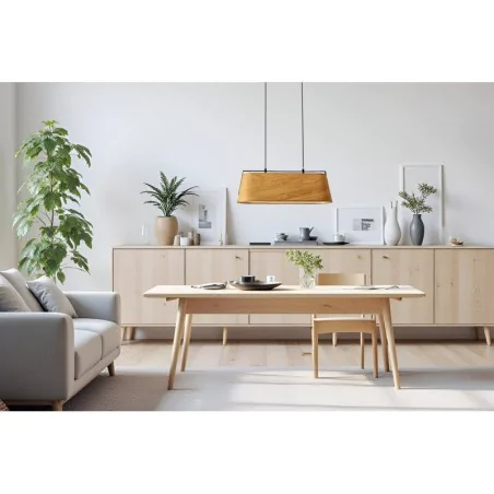 Lampy-sufitowe - lampa sufitowa wisząca 2x40w e27 abażur żółty milbury 32-38289 candellux 