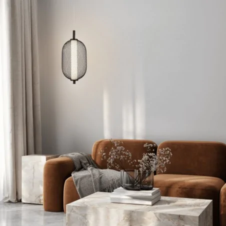 Lampy-sufitowe - lampa wisząca sufitowa led czarna loft 10w 3000k puma 31-35349 candellux 