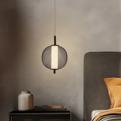 Lampy-sufitowe - lampa sufitowa wisząca led retro czarny 10w 3000k puma 31-35332 candellux 