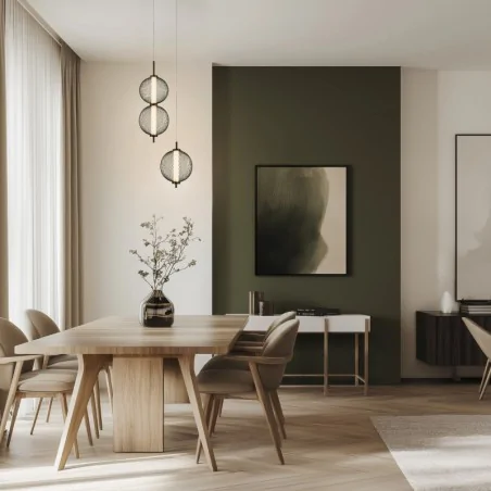 Lampy-sufitowe - lampa sufitowa wisząca led retro czarny 10w 3000k puma 31-35332 candellux 