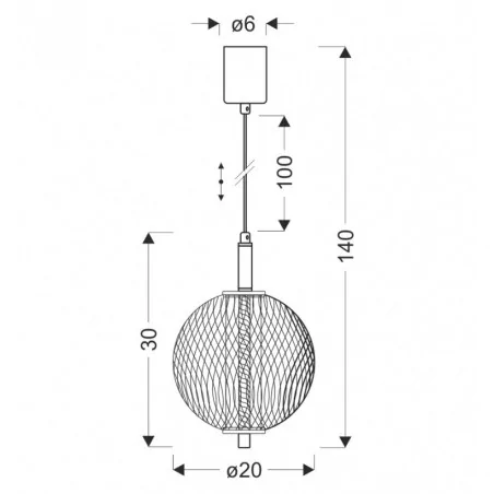 Lampy-sufitowe - lampa sufitowa wisząca led retro czarny 10w 3000k puma 31-35332 candellux 