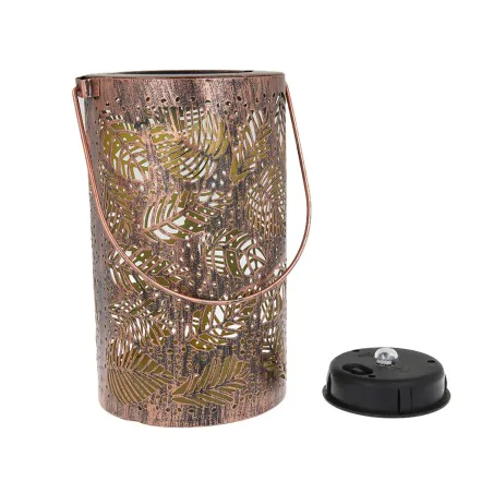 Lampy-solarne - lampka solarna latarenka marokańskie liście tarasowa sunari fls-210 