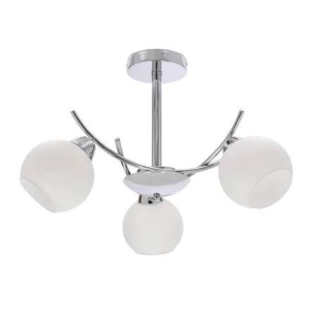 Lampy-sufitowe - amos lampa wisząca żyrandol 3 ramienny chromowy 3xe27 candellux 33-34991 