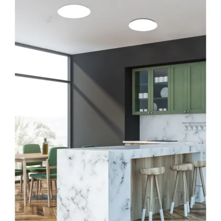 Plafony - plafon led o średnicy 28cm moc 18w neutralny 4000k biały juno 12-11138 candellux 