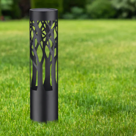 Lampy-solarne - lampa solarna do ogrodu wbijana w grunt ciepłe światło 3000k 50cm albero 330260 polux-goldlux 