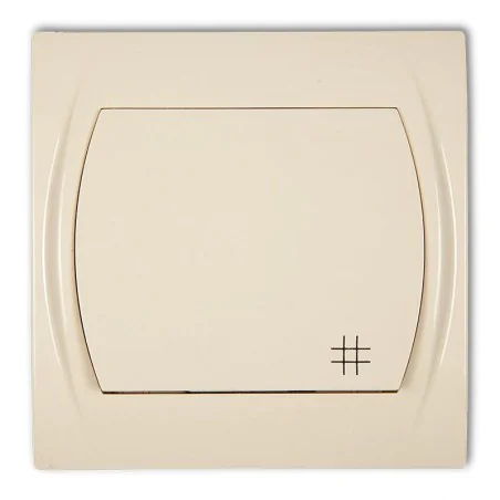 Wylaczniki-krzyzowe - włącznik krzyżowy beżowy 1lwp-6 logo karlik 