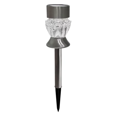 Lampy-solarne - lampa wbijana do ogrodu solarna w formie kryształka z kolorowym i zimnym światłem 304803 polux-goldlux 