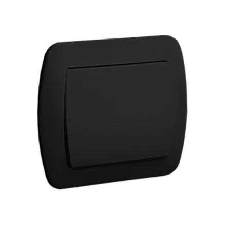 Wylaczniki-jednobiegunowe - włącznik pojedyczny z ramką czarny aw1/49 simon akord kontakt-simon 