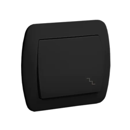 Wylaczniki-schodowe - czarny włącznik schodowy zmienny z ramką aw6/49 simon akord kontakt-simon 