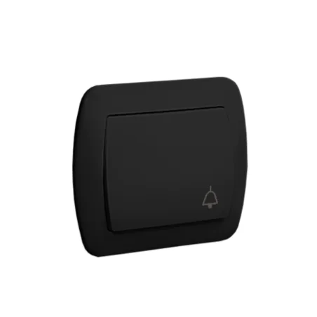 Wlaczniki-i-przyciski-dzwonkowe - włącznik dzwonkowy na klatkę z ramką czarny ad1/49 simon akord kontakt-simon 