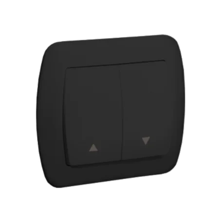 Wylaczniki-zaluzjowe - czarny przycisk żaluzjowy do rolet az1/49 simon akord kontakt-simon 