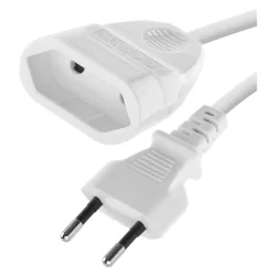 Przewody-przedluzacze-rozgalezniki - przedłużacz 5m biały kabel z 1 gniazdem p01305 emos 