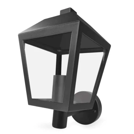 Kinkiety-ogrodowe - kinkiet elewacyjny górny lampa latarnia zewnętrzna czarna adenia emos 