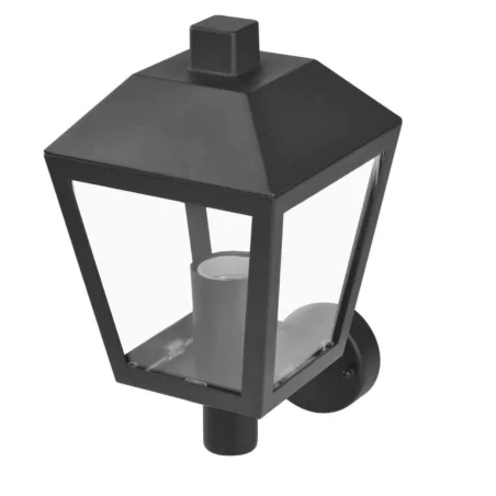 Kinkiety-ogrodowe - kinkiet elewacyjny górny lampa latarnia zewnętrzna czarna adenia emos 