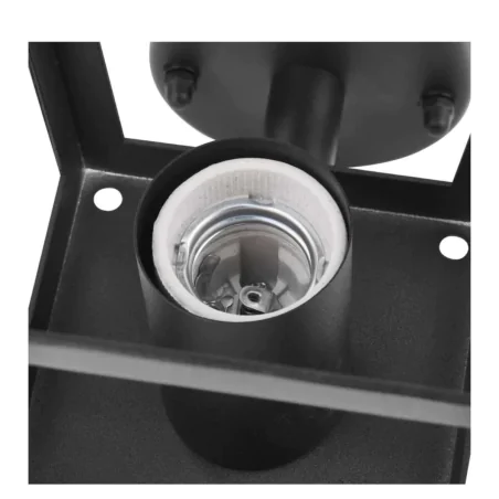 Kinkiety-ogrodowe - kinkiet elewacyjny górny lampa latarnia zewnętrzna czarna adenia emos 