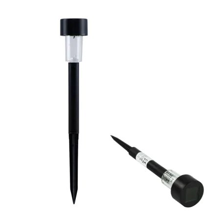Lampy-solarne - lampa solarna wbijana do ogrodu czarna plastikowa vo0813 volteno 