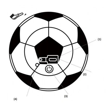 Oswietlenie-do-pokoju-dzieciecego - lampka w kształcie piłki nożnej prezent dla małego kibica fana futbolu interblue mw61289 