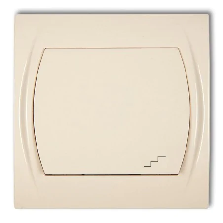 Wylaczniki-schodowe - wyłącznik schodowy beżowy 1lwp-3  logo karlik 