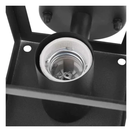 Kinkiety-ogrodowe - kinkiet elewacyjny z czujnikiem ruchu lampa latarnia zewnętrzna czarna pir adenia emos 