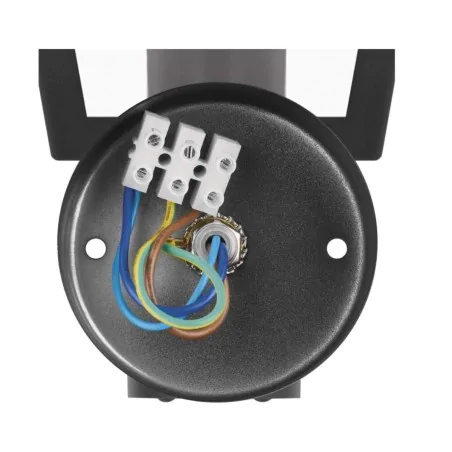 Kinkiety-ogrodowe - kinkiet elewacyjny z czujnikiem ruchu lampa latarnia zewnętrzna czarna pir adenia emos 