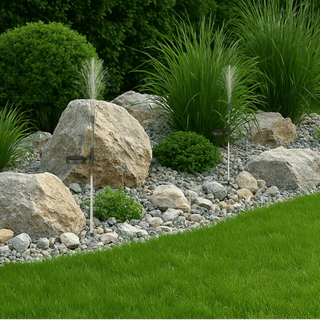 Lampy-solarne - lampa solarna led trawa dekoracyjna ogrodowa grass 329448 polux-goldlux 