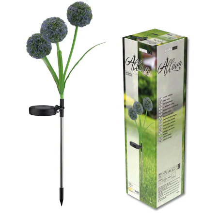 Lampy-solarne - lampka solarna wbijana led z motywem dmuchawców zimne światło allium 329509 polux-goldlux 
