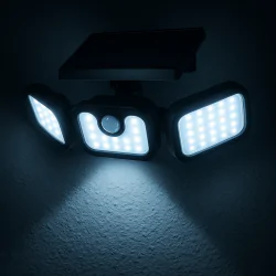 Kinkiety-solarne - naświetlacz solarny led z czujnikiem ruchu i zmierzchu mocny15w ip65 lvt 