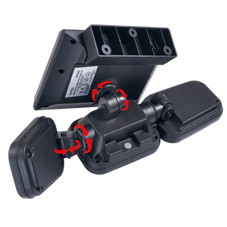 Kinkiety-solarne - naświetlacz solarny led z czujnikiem ruchu i zmierzchu mocny15w ip65 lvt 