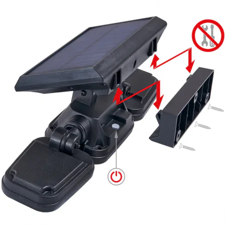 Kinkiety-solarne - naświetlacz solarny led z czujnikiem ruchu i zmierzchu mocny15w ip65 lvt 