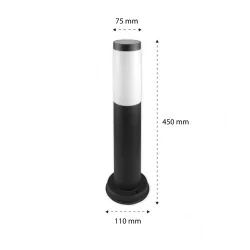 Lampy-ogrodowe-stojace - słupek ogrodowy lampa stojąca zewnętrzna na żarówkę e27 manila 0648 lvt 