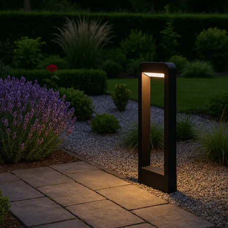 Lampy-ogrodowe-stojace - lampa ogrodowa led słupek 50cm z możliwością ustawienia kąta świecenia santina 1643 lvt 