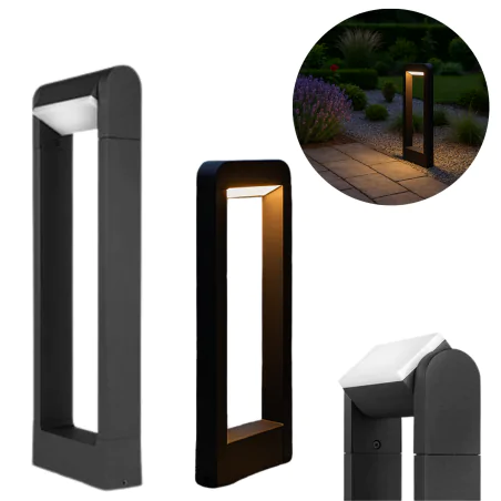 Lampy-ogrodowe-stojace - lampa ogrodowa led słupek 50cm z możliwością ustawienia kąta świecenia santina 1643 lvt 