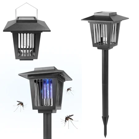 Lampy-solarne - lampka solarna wbijana led do ogrodu na komary 58cm 3173 lvt 