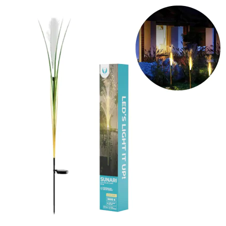 Lampy-solarne - lampa solarna ogrodowa led wbijana trawa dekoracja do ogrodu sunari foreverlight 
