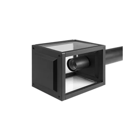 Lampy-ogrodowe-stojace - lampa ogrodowa na żarówkę e27 słupek czarny latarnia 60cm lidio 0556 lvt 