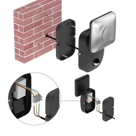 Kinkiety-ogrodowe - kinkiet elewacyjny led lampa ścienna ciepła 12,5w nika emos 