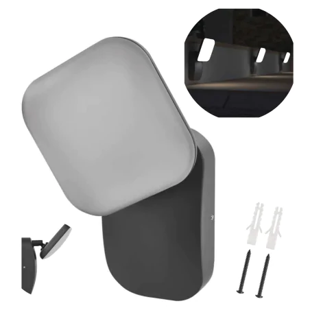 Kinkiety-ogrodowe - kinkiet elewacyjny led lampa ścienna ciepła 12,5w nika emos 