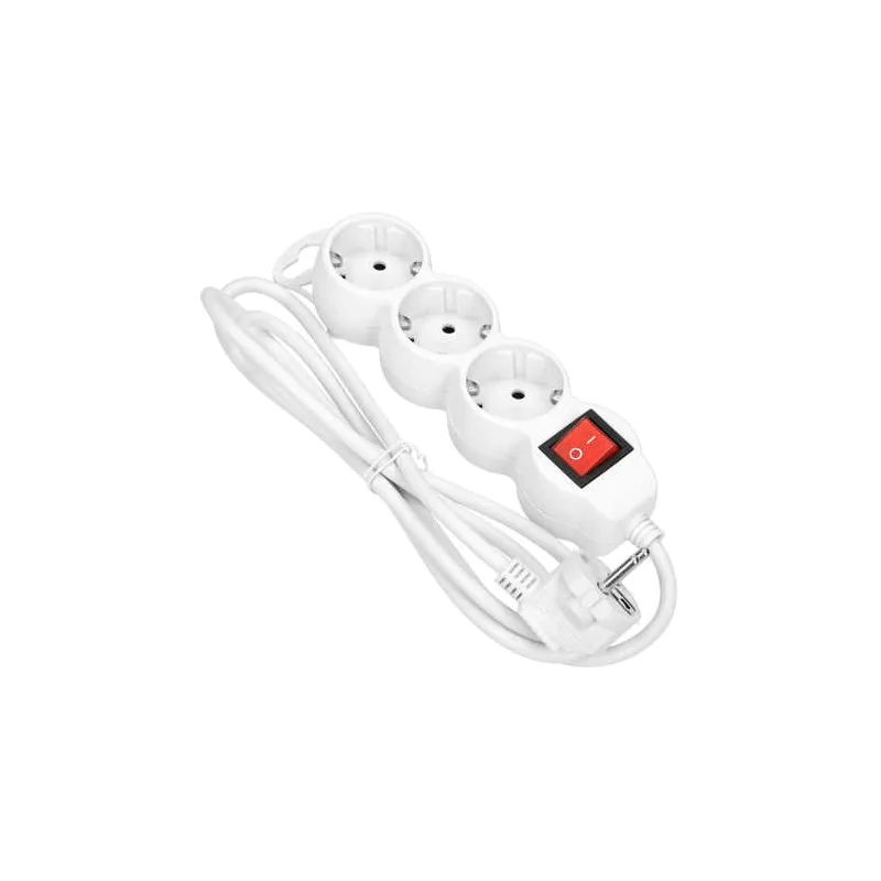 Listwy-zasilajace - 3-metrowy przedłużacz z uziemieniem w wersji schuko biały es-5(gs)/w/3  orno firmy ORNO 