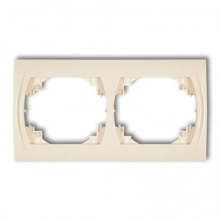 Ramki-podwojne - ramka podwójna pozioma beżowa 1lrh-2 logo karlik 