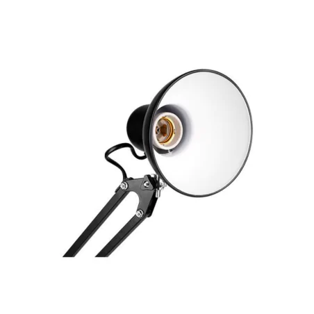 Lampki-biurkowe - lampka biurkowa kreślarska czarna do pracy i nauki na żarówkę e27 lena 1087 lvt 