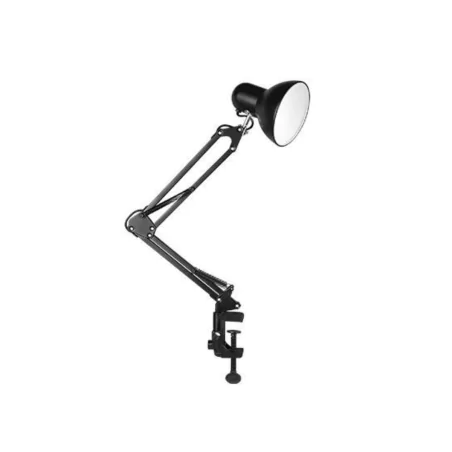 Lampki-biurkowe - lampka biurkowa kreślarska czarna do pracy i nauki na żarówkę e27 lena 1087 lvt 