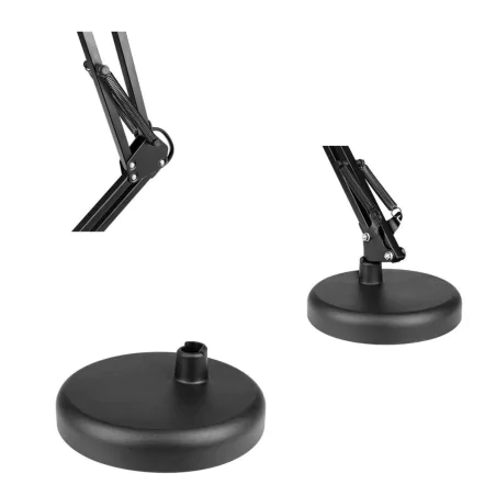 Lampki-biurkowe - lampka biurkowa kreślarska czarna do pracy i nauki na żarówkę e27 lena 1087 lvt 