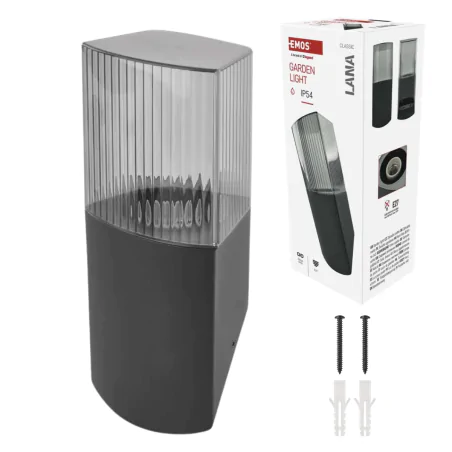 Kinkiety-ogrodowe - kinkiet elewacyjny skośny lampa naścienna zewnętrzna lana ip54 emos 