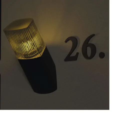 Kinkiety-ogrodowe - kinkiet elewacyjny skośny lampa naścienna zewnętrzna lana ip54 emos 